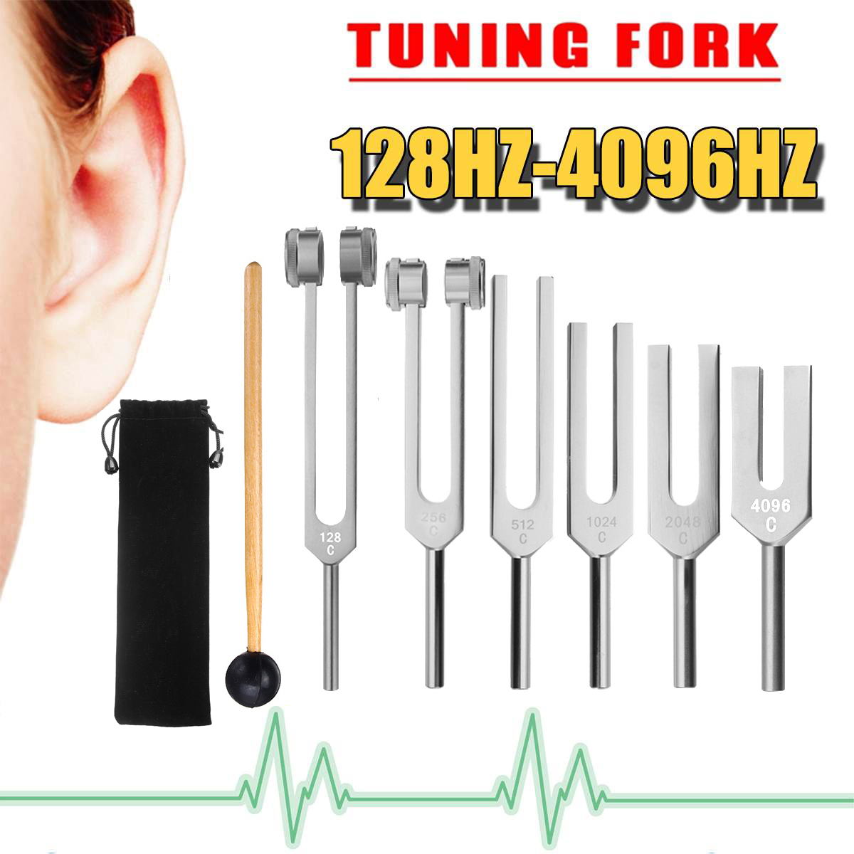 Healing Wellness - Médico 128Hz 256Hz 512Hz 1024Hz 2048Hz