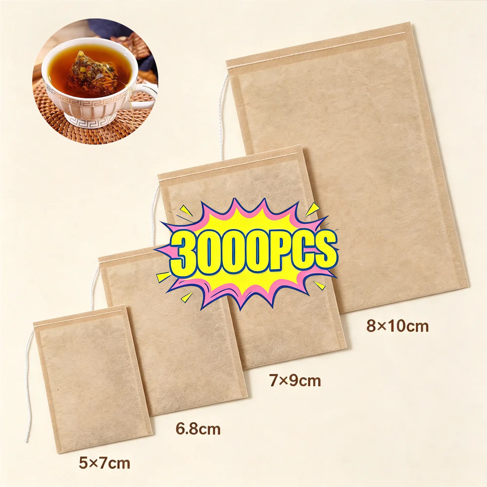 Herbal Wellness Tea - 100/3000 Peças de Sacos Filtros Descartáveis