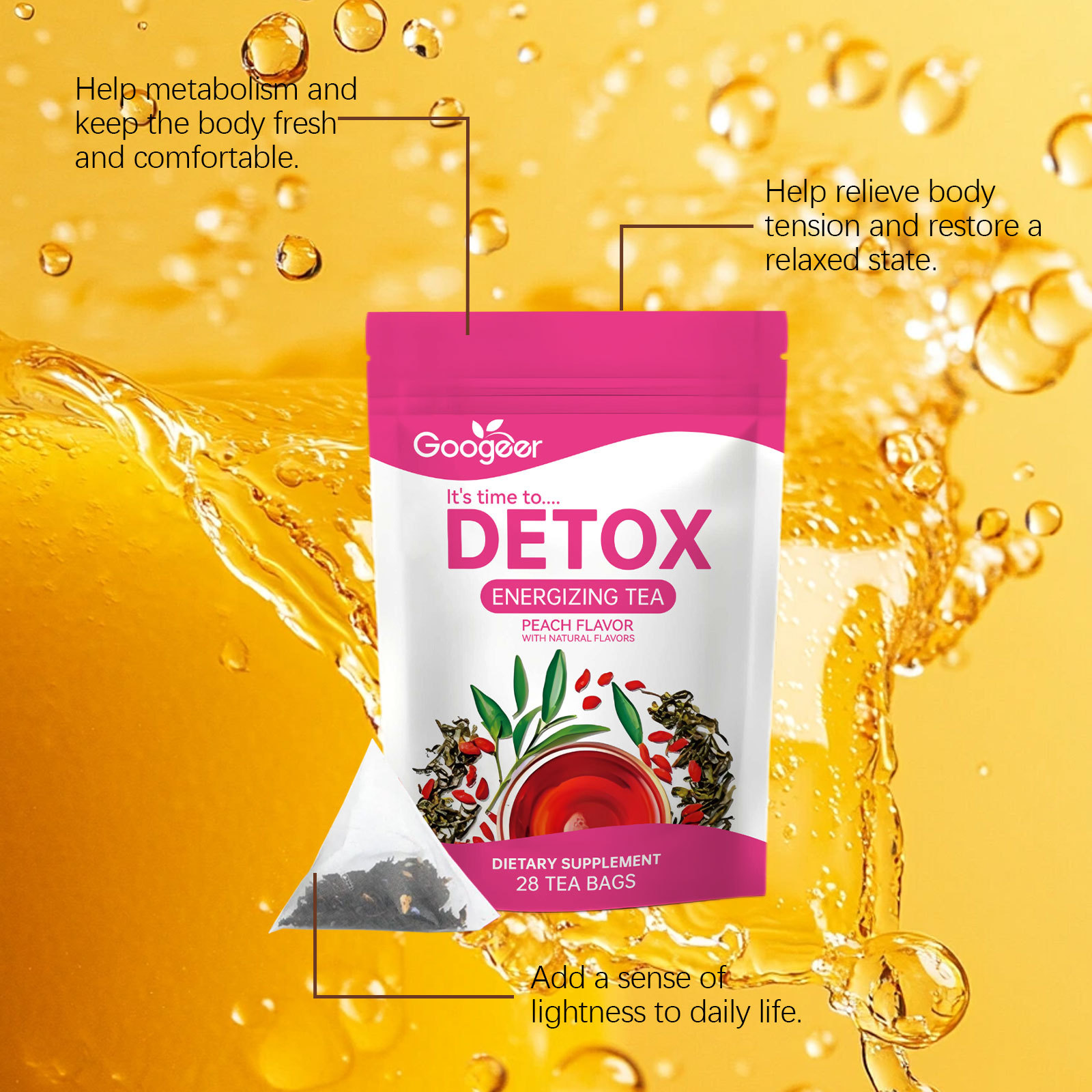 Chá de limpeza de desintoxicaç - Herbal Wellness Tea avaliação e preço